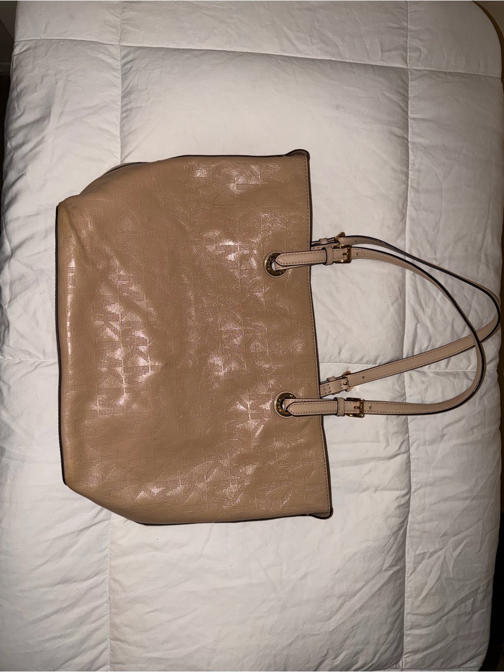 Michael Kors Beige/Tan Leather Tote